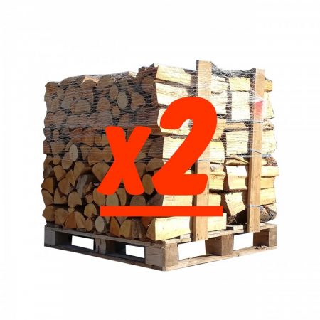 Baumstämme 50 cm: 2 Paletten-1 Weißeiche + 1 Buche/Hainbuche