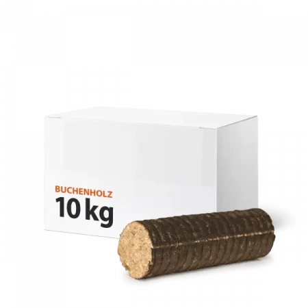 Holzbriketts im Karton Nestro Hartholz M 10 kg