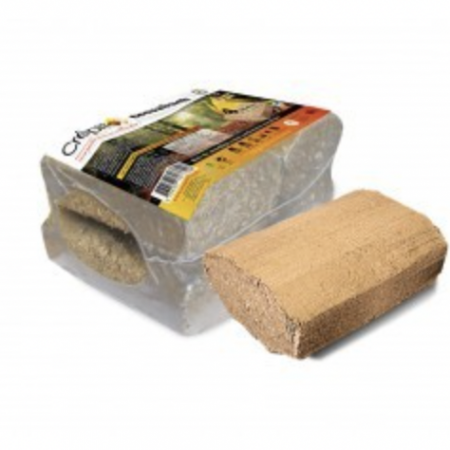 Tecsabuch verdichtete Holzscheite rechteckig pro Palette mit 100 Säcken